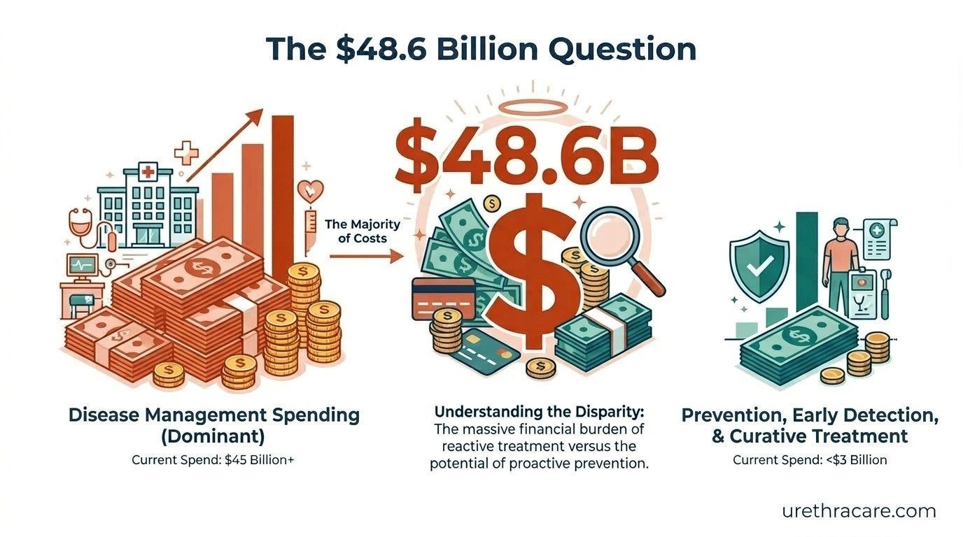 Infographic for: The $48.6 Billion Question: Why Prevention Takes a Back Seat