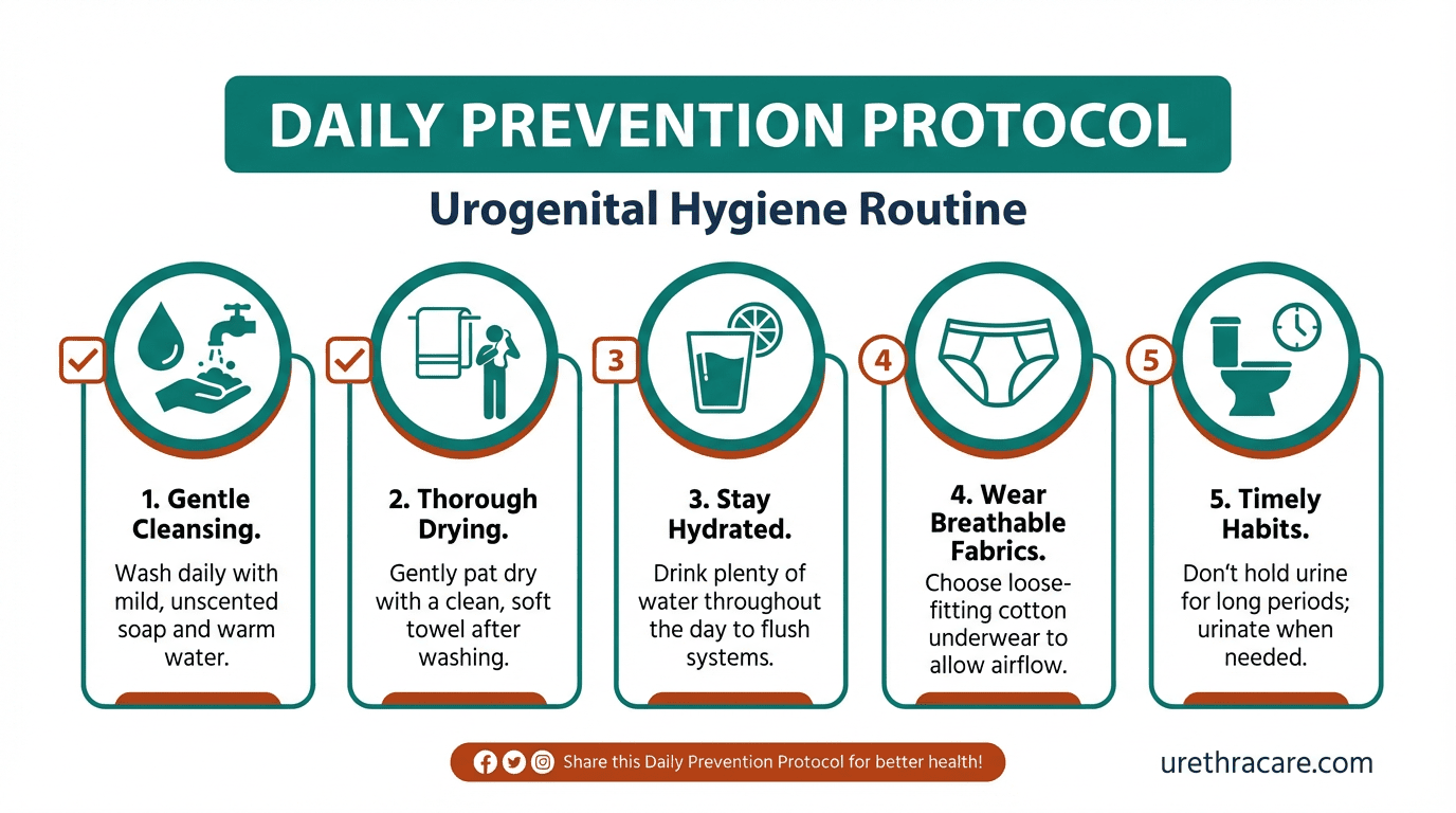 Infographic for: What Hygiene Studies Reveal About Preventing Urogenital Infections