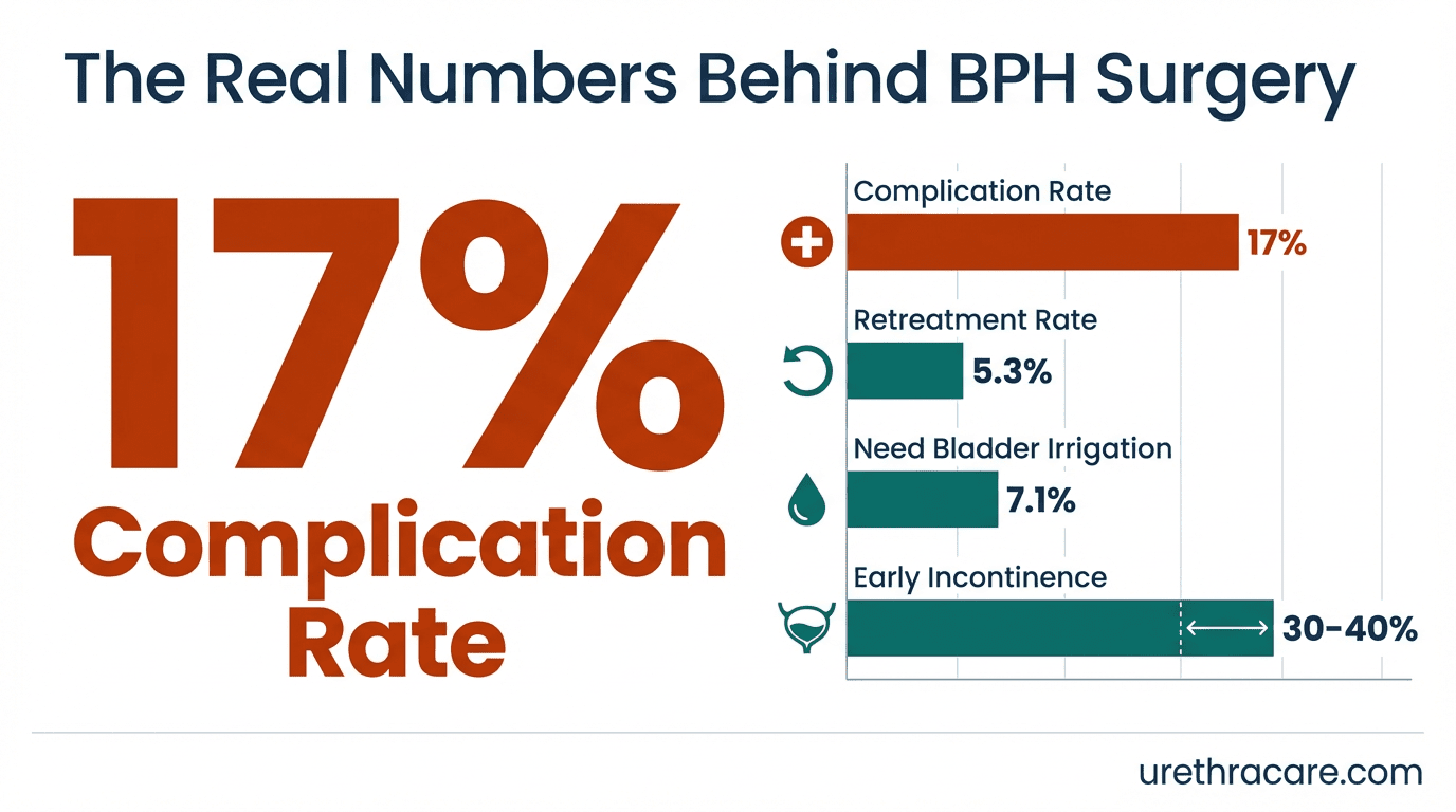 Infographic for: BPH Surgery Complications: The Statistics They Don't Want You to See